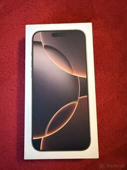 NOVÝ iPhone 16 Pro 256 GB Desert Titanium + Záruka