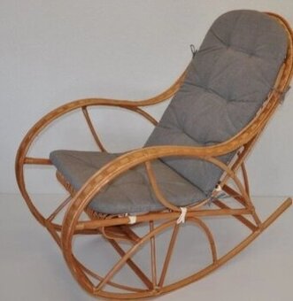 Prútene hojdacie kreslo