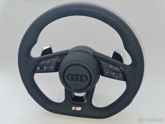 AUDI KOŽENÝ EXCLUSIVE VOLANT + AIRBAG + F1 PADLA CIERNA NITK