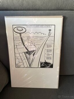 Predám grafiku Čierne diery U.F.O.