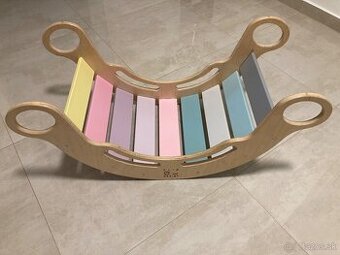 Montessori dúhová hojdačka Elis Design+ poťah