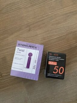 Testovacie pruzky a ihly do glukomera