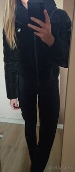 Calvin klein original čierna bunda do pása vel.xs/s
