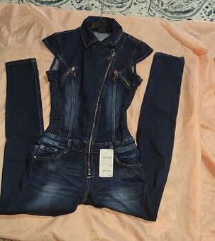 Dámsky riflový overal denim blue