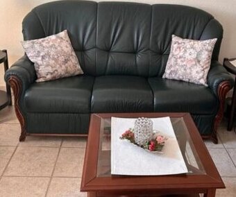 Luxusní italská kožená sedačka, 4094