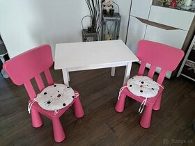 Detský stôl +stoličky+podsedáký - 1
