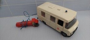 Sanitka Ambulancia Mercedes 408 Retro hračka - 1