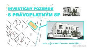 Investičná príležitosť - Pozemok s právoplatným SP