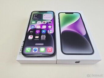 APPLE iPhone 14 128GB Midnight,KAPACITA BATÉRIE 100%