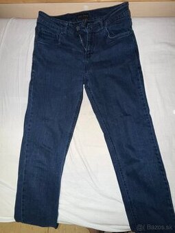 Tmavomodré rifle Pull&Bear – veľkosť 36 (M)