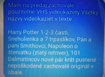 VHS Videokazety