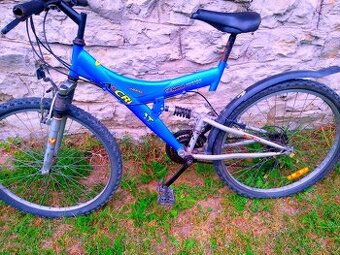 Horský bicykel celoodpruženy