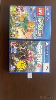 PS4 hry- FAR CRY 4, LEGO WORLDS