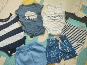 Gap baby 4x bodičko + 2x kraťasy 6 - 12 mes.
