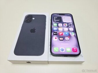 APPLE IPHONE 16 BLACK128GB ,BATERKA 100%,ZÁRUKA