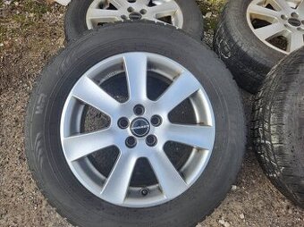zimní Alu kola Borbet 16” 5x100 + pneu Nokian
