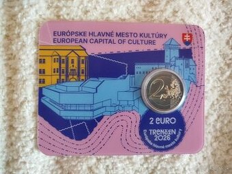 2 € euro coincard Trenčín 2026 Slovensko