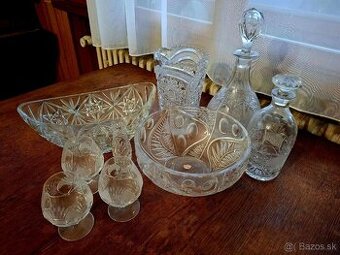 Predam kristalove vazy, misy, misky a pohare