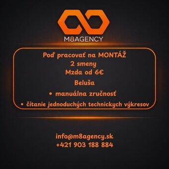 Montážné práce v Beluši