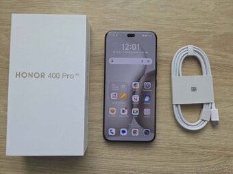 Honor 400 Pro 12GB/512GB, cierny,top stav, zaruka