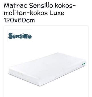 Matrac Sensillo kokos-molitan-kokos Luxe 120x60 cm
