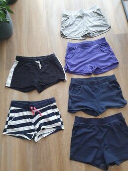 6 ks šortky,nohavice H&M a Pepperts v.146/152