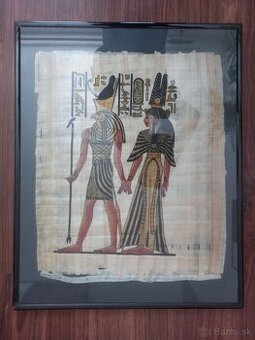 Egyptský obraz na papyruse