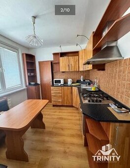 Na prenájom zariadený 3-izbový byt s balkónom v meste Šurany