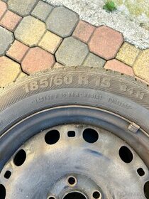 185/60/15 -5x100 letne pneu. s diskami