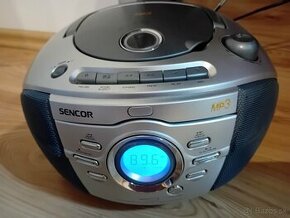 Sencor rádiomagnetofón, CD nečíta disky, ostatné funguje
