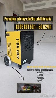 Prenájom priemyselného odvlhčovača GÜDE GBT 50.1 – 50 l/24 h