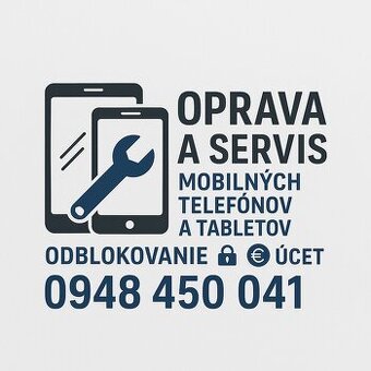 Servis Mobilných telefónov Tablety Odblokovanie účtu vzor