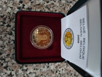 2€ Belgicko 2009 L. Braille proof - 1