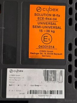 Overená autosedačka Cybex Solution M-fix za výbornú cenu