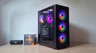 Herný pc 8jadro RYZEN 7 5700/512gb nvme/32GB DDR4 RX6600 8GB