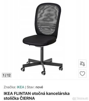 Kancelarska stolicka Ikea Flintan