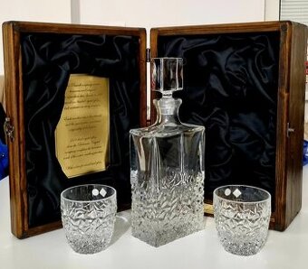 Darčekový set na whisky - krištálové sklo