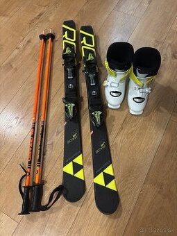Predám detské lyže 100, lyžiarky 29-32, palice 100