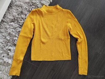 Dámsky pulóver  žltý M/38 Pull&Bear