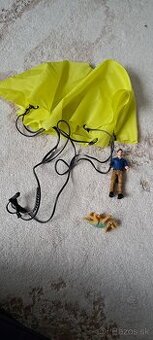 Parasutista záchrana dinosaura schleich