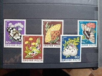 Poštové známky č.834 - Maďarsko - motýle