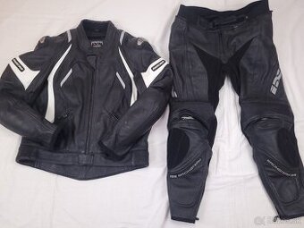IXS Racing Team pánska kožená moto kombinéza 56 2XL Krátka