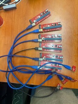 CI-E riser káble pre grafické karty (6 ks)