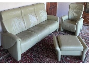 Luxusní moderní kožená souprava 3+1,2706