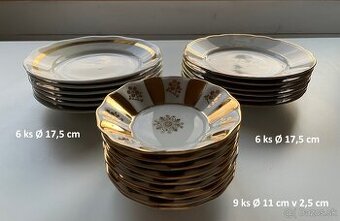 Porcelánové misky Concordia Lesov a taniere Bohemia ČSR