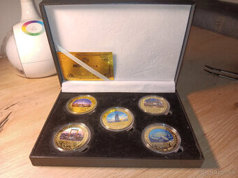 pozlatene DUBAJ pamatne mince