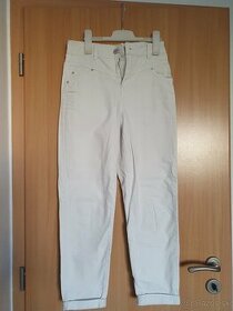 Biele jeansové nohavice - 1