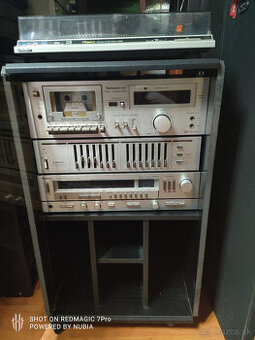 Vintage Technics zostava + gramafon Technics