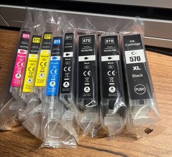 Predám cartridge - náplne do tlačiarne CANON PIXMA TS/MG.