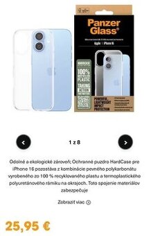 PanzerGlass iPhone 16 obal
